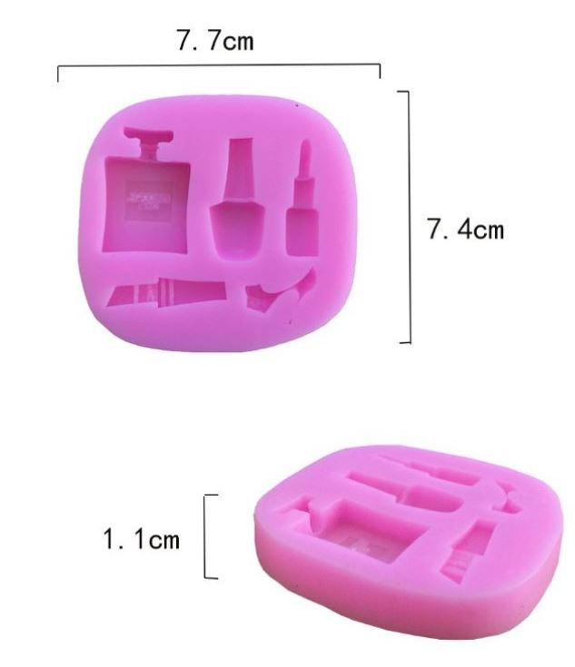 Makeup cosmetic lipstick fondant silicone mould silicon mold for cupcakes