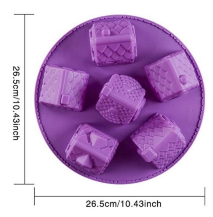 10 inch Large Gingerbread cottage house silicone mould houses silicon mold cake pan