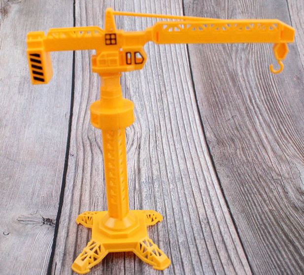 🔥Bulldozer excavator crane cake toppers toy figurine transport model car birthday topper