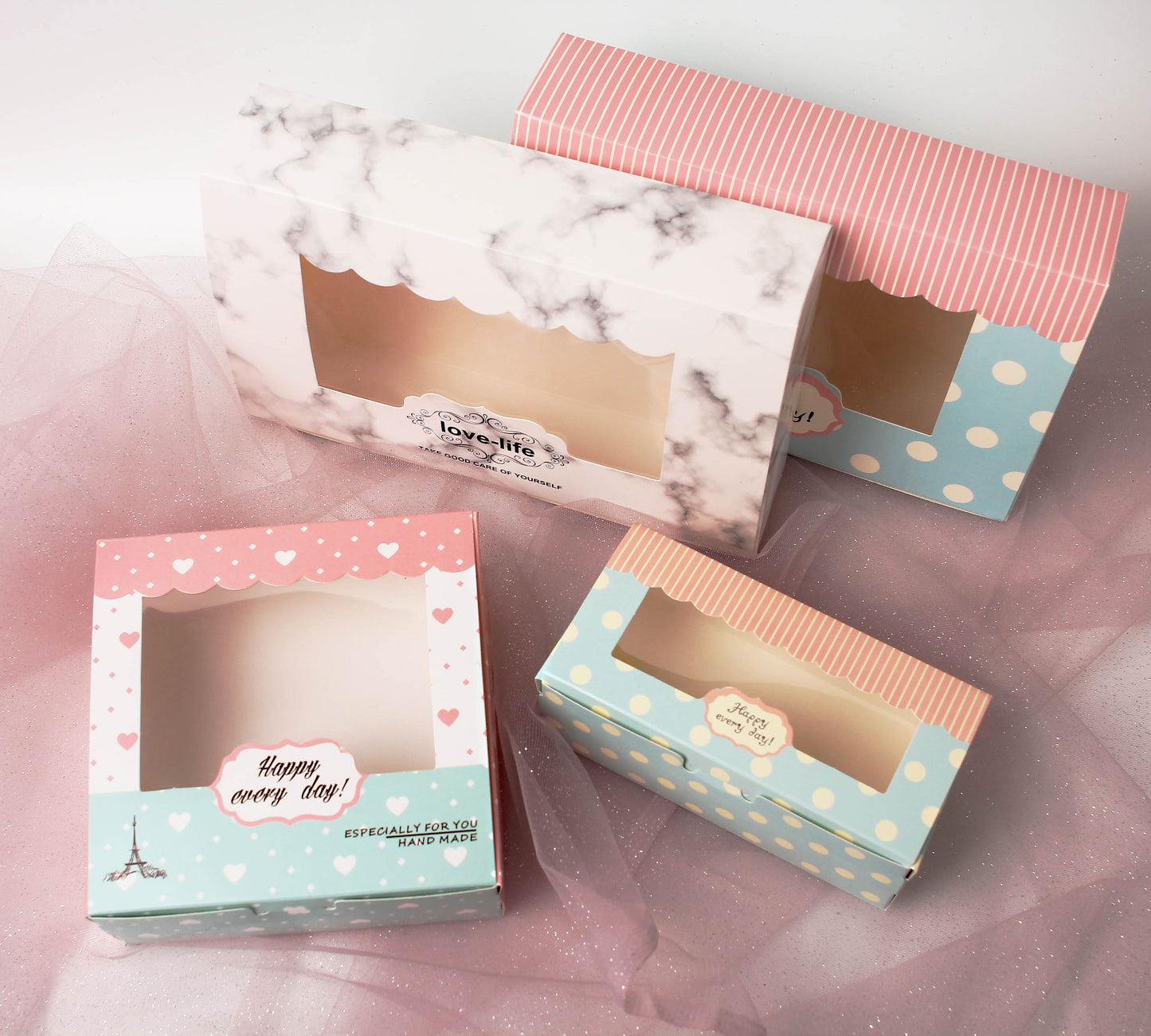 Mooncake box / Cake box/ cupcake/ Brownie / cream puff packaging box cake pastry packing box