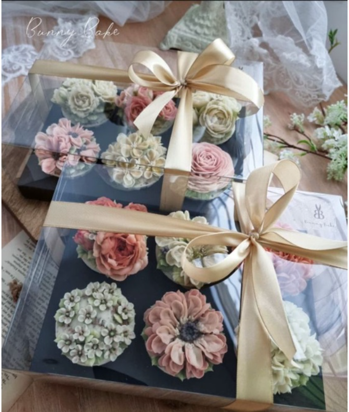 Cupcake Box (TALL) - 4, 6 or 12 cavity transparent clear plastic cupcake box cake packaging acrylic PET box