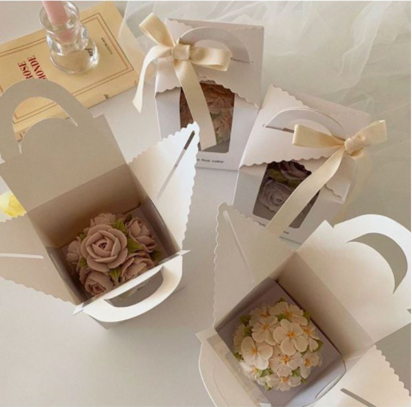 🔥10pcs Cupcake box for single cake cardboard paper boxes succulent plant box