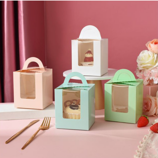 π₯10pcs Cupcake box for single cake cardboard paper boxes succulent plant box