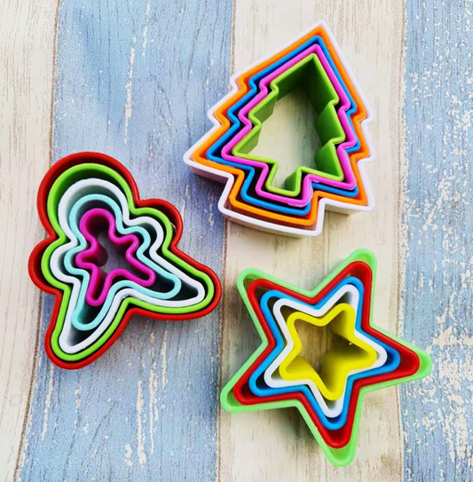 πΈπ¬ gingerbread boy cutter christmas tree Round cookie cutter square heart star floral cutters set tart base xmas tree