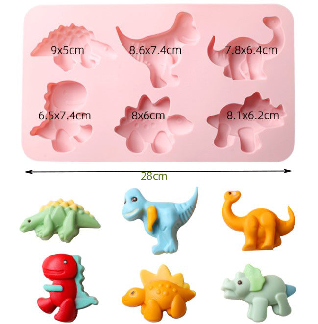 Dinosaurs turtle Silicone Mould for chocolate jelly dinosaur silicon mold