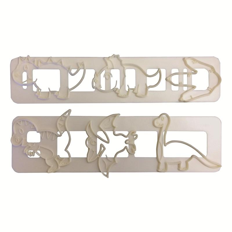 Dinosaur cutter cake decorating fondant T-rex cutter set of 2