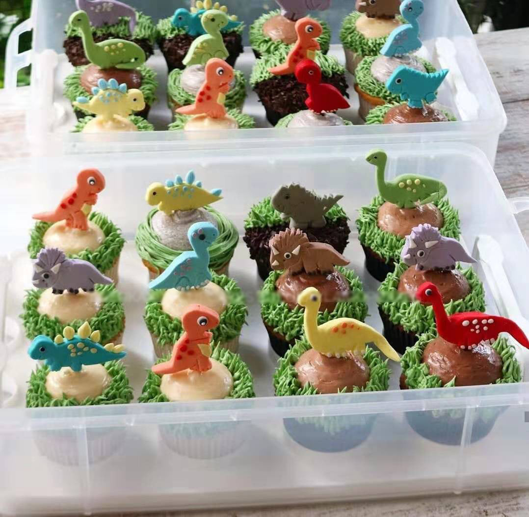 Dinosaur cutter cake decorating fondant T-rex cutter set of 2