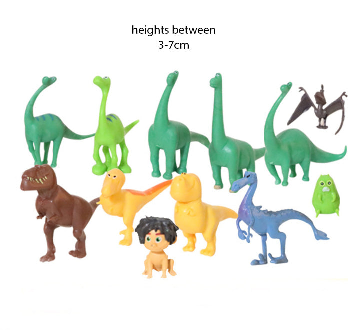 Dinosaur brontosaurus tyrannosaurus set of 12pcs figurine toys for cake decorating t rex cake topper decoration toppers
