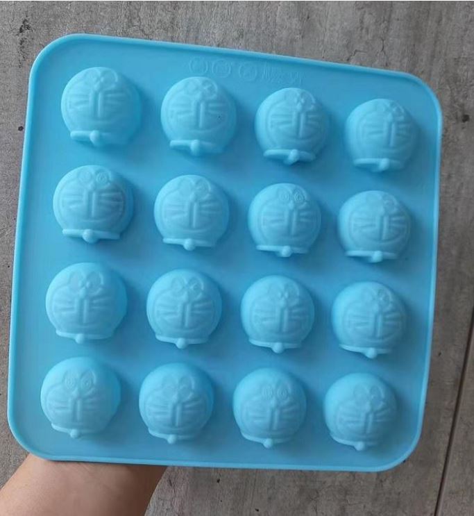 Doraemon jelly mould chocolate silicone mold 16 cavity small doraemon