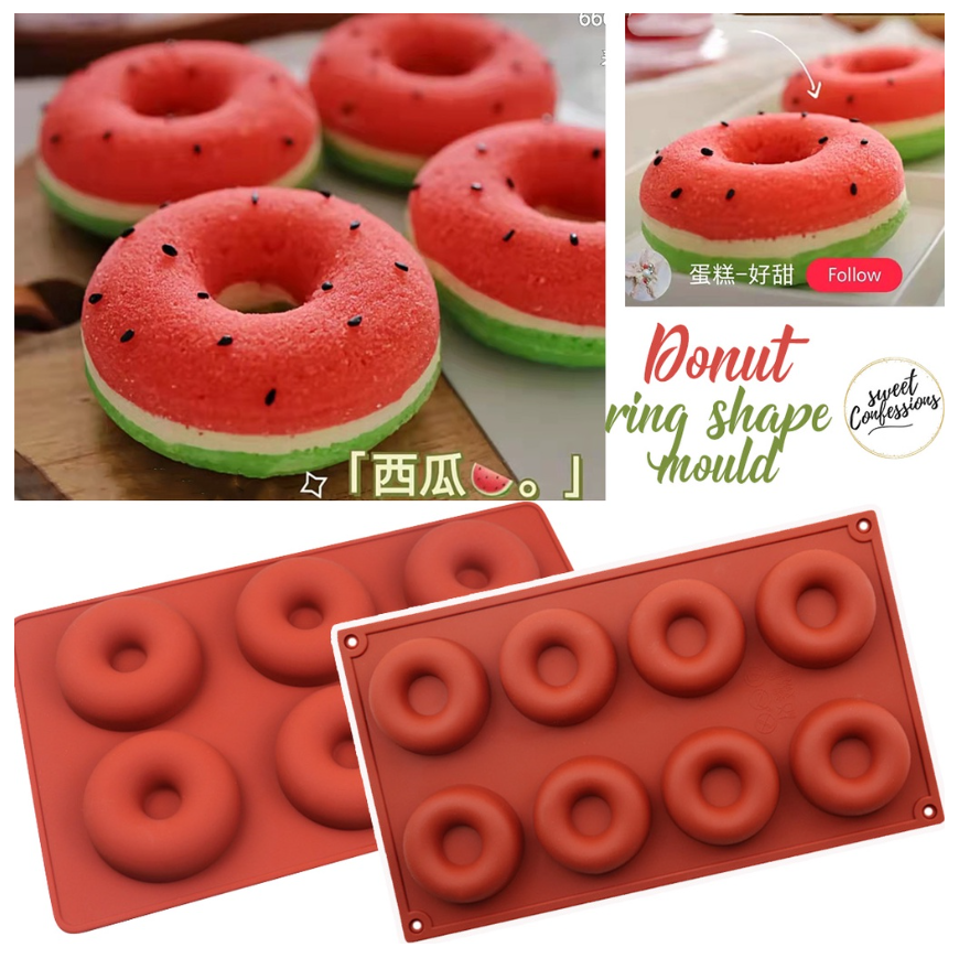 Donut cake mould donut baking ring silicone pan mold Sweet