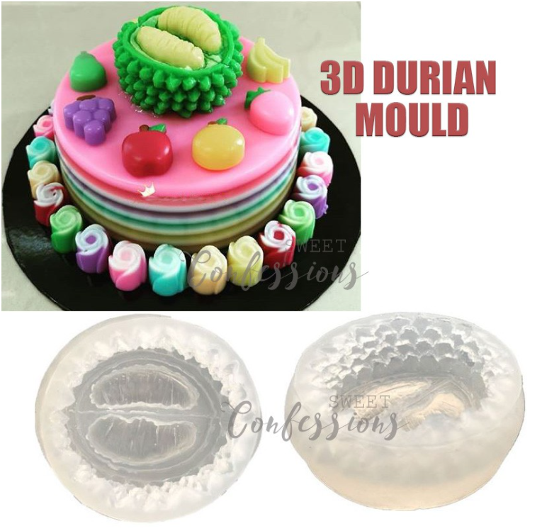 2 / 4 inch durian mould 3D fruit mold mooncake mould jelly mould