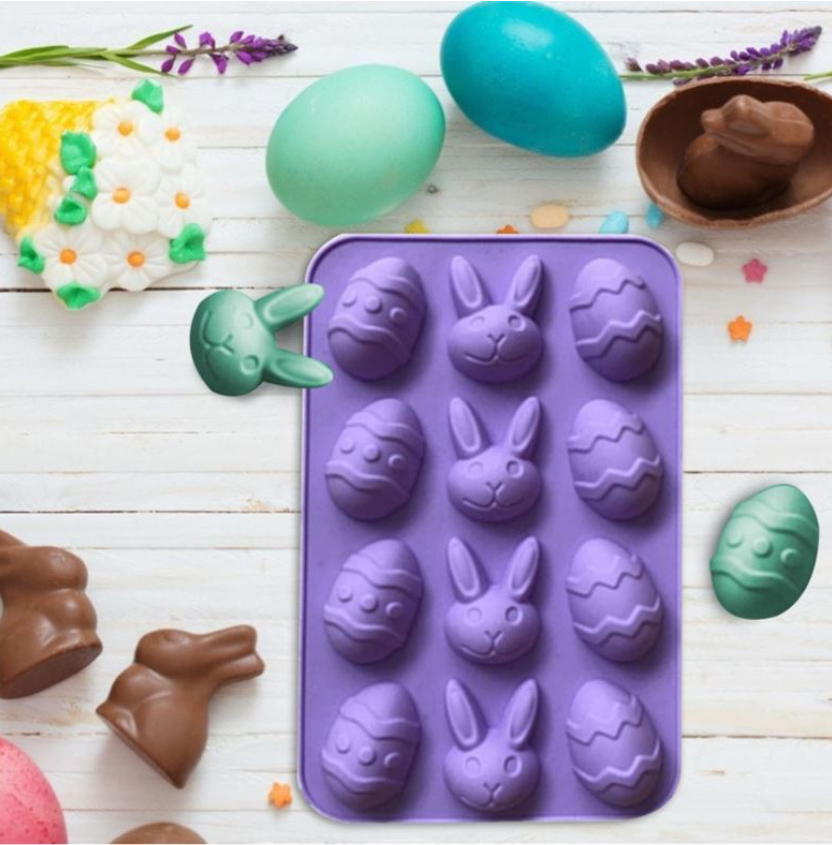 Easter egg mould jelly cake decorating good friday coloured eggs mold rabbit bunny mould