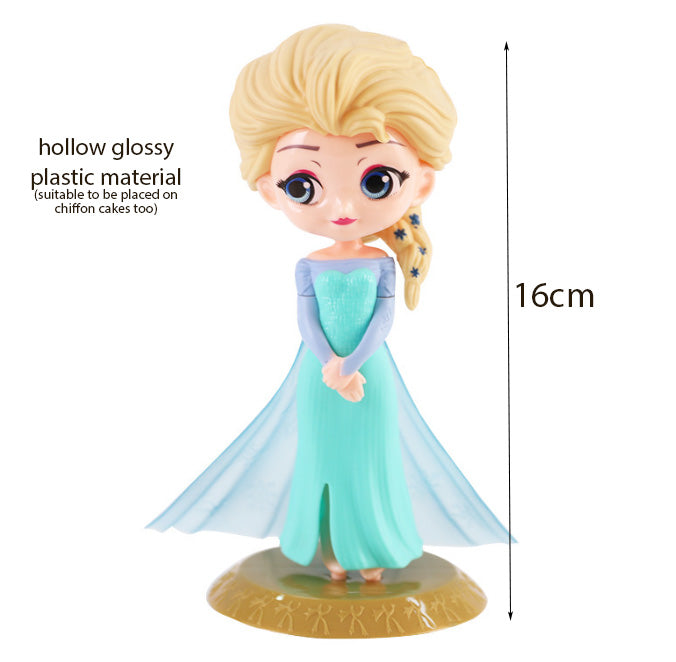 Elsa frozen toy figurine cake topper reusable & washable toy model