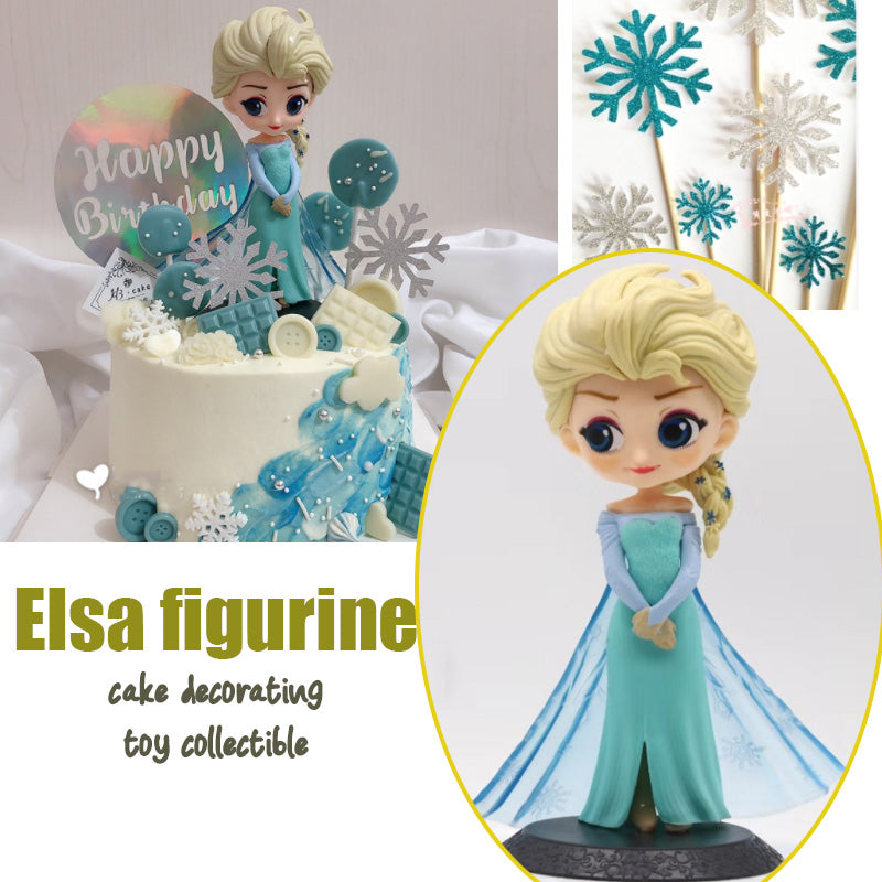 Elsa frozen toy figurine cake topper reusable & washable toy model