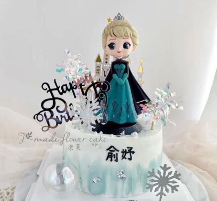 Elsa frozen toy figurine cake topper reusable & washable toy model