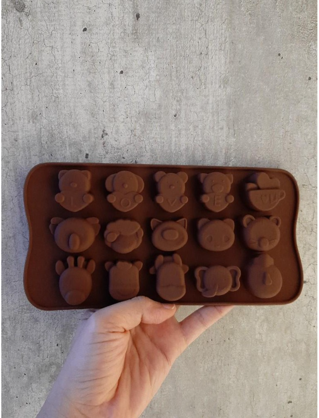 Farm Animal jelly silicone alpaca mould cat dog pig cow chicken koala panda sheep mouse animal ice cube silicon mold