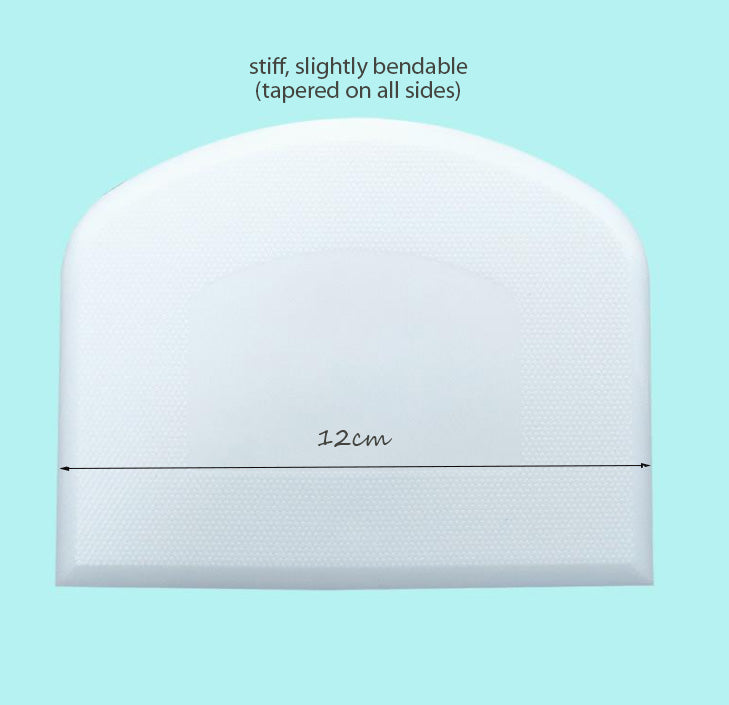 Flexi/Dough Scraper Bowl Scraper Dough Cutter Plastic Bench Scraper Ball spherical cake smoother