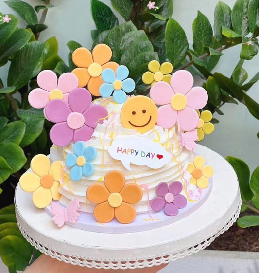 Blossom mould flower cutter 5 petal cutters floral cake decorating mold