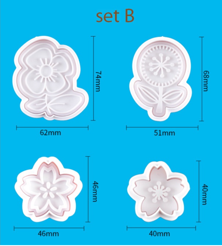 Flower & blooms cookie cutter floral biscuit mould