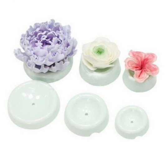 3 / 6pcs flower formers cup drying forming bowls shaping & drying purpose fondant flower cake decoration