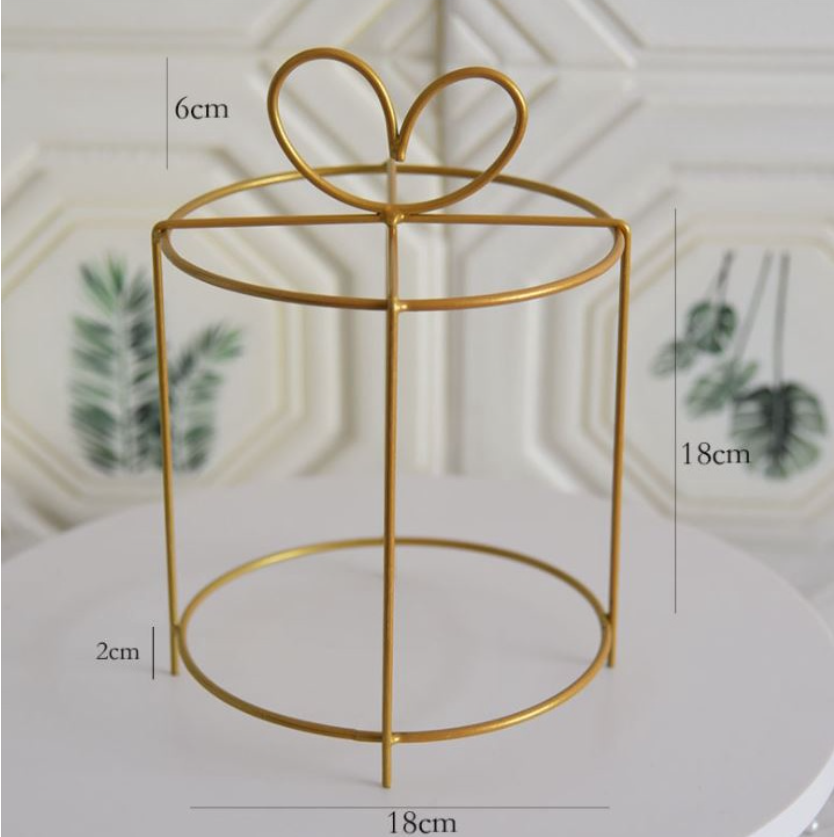 Gold Frame Cake stand display stand dessert table prop wedding decoration metal structure