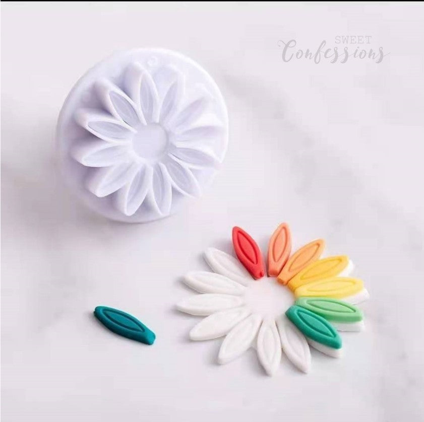 3pcs cutter - Sunflower Gerbera large flower floral plunger cutter mould