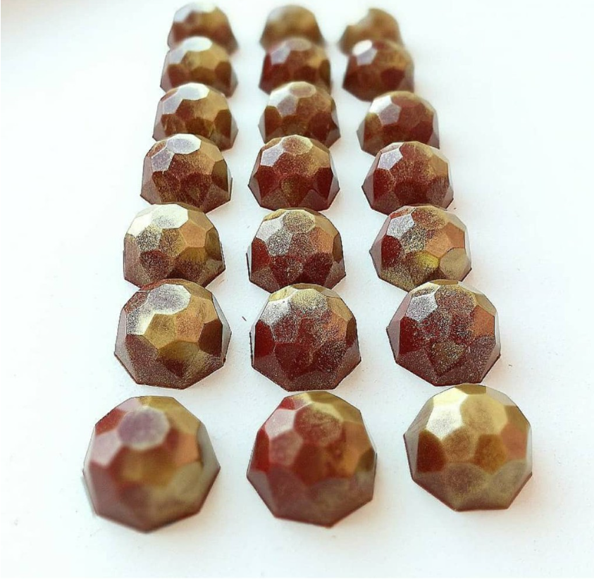 Rose Gem chocolate PC polycarbonate mould gemstone chocolate mold jewel chocolates