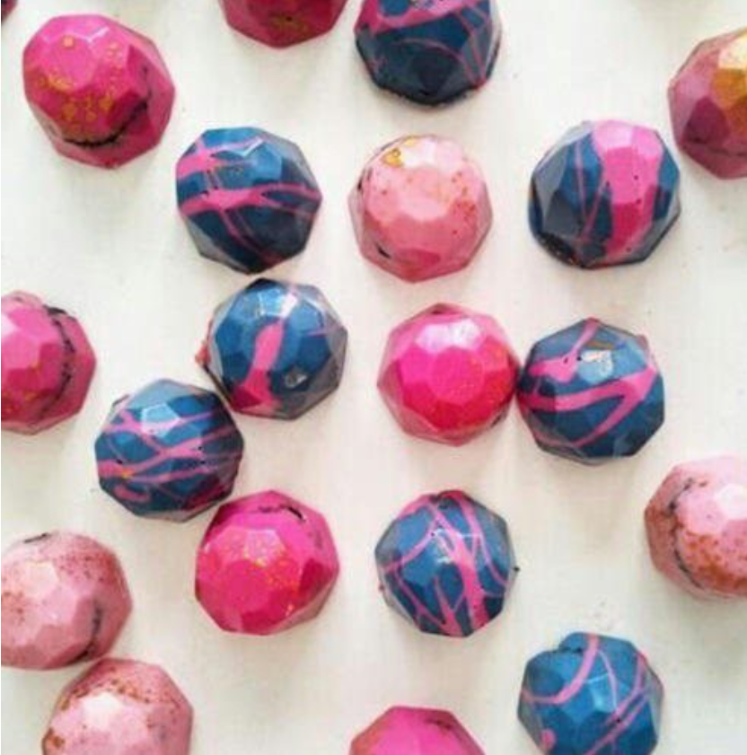 Rose Gem chocolate PC polycarbonate mould gemstone chocolate mold jewel chocolates