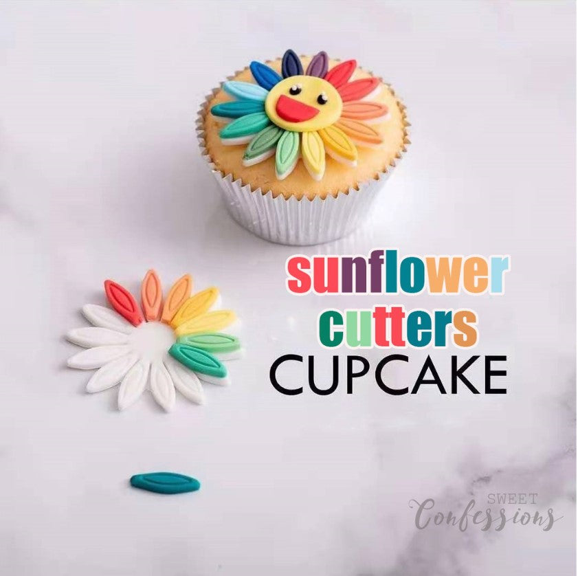 3pcs cutter - Sunflower Gerbera large flower floral plunger cutter mould