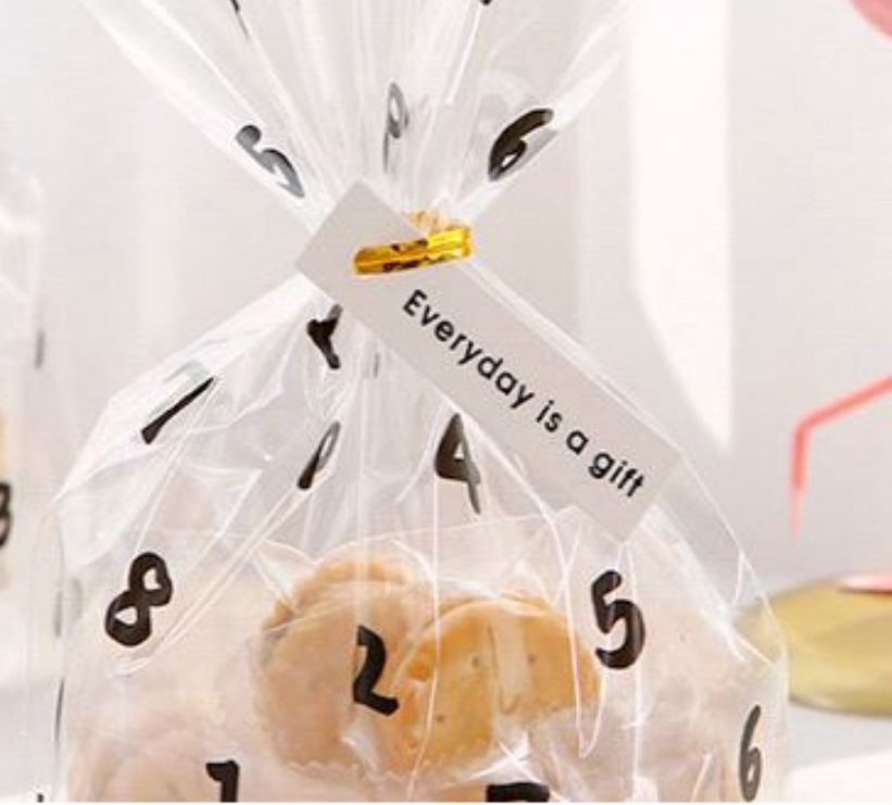 50pcs cookie wrapper madeleine packaging bag biscuit sweets candy wrapping gift plastic bags