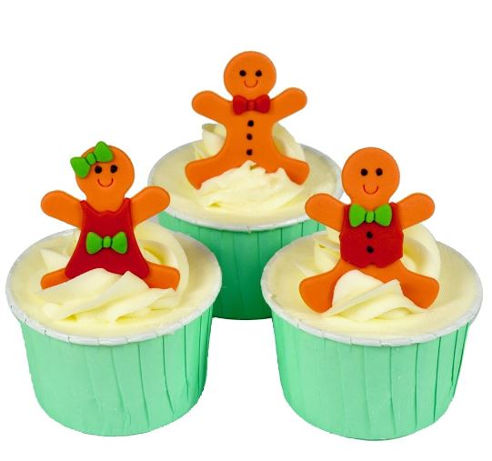 4 cutters - Gingerbread man people set for christmas cake cupcake decorating cookie cutter