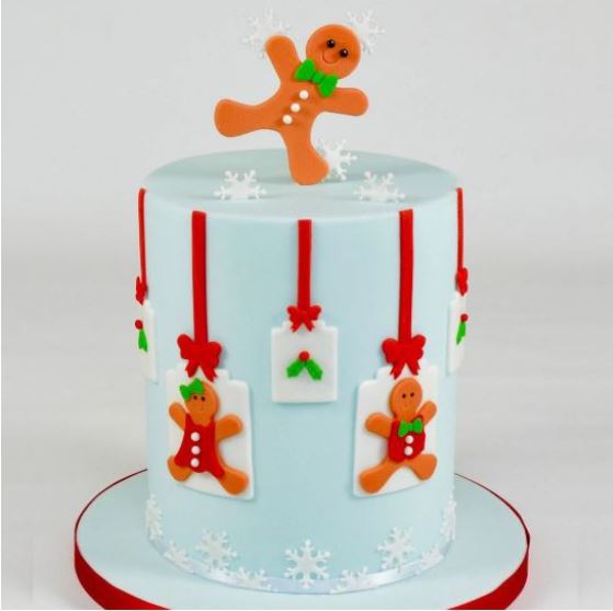4 cutters - Gingerbread man people set for christmas cake cupcake decorating cookie cutter