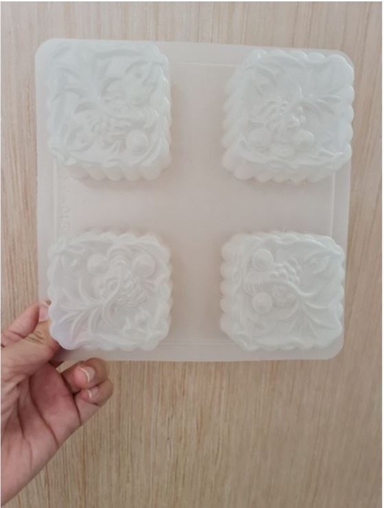 Goldfish mooncake mould auspicious koi fish jelly square mooncake mold