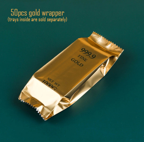 🇸🇬(50pcs trays/bags) SEALING bag tray gold bar pineapple tart long transparent box heat sealer wrapper cookie bags