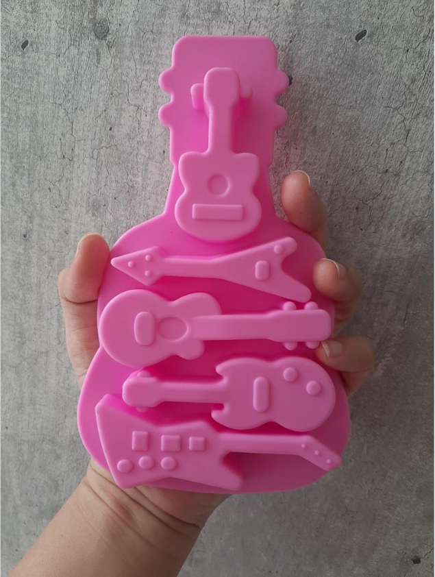 Guitar mould music instruments jelly mold guitar violin chocolate mould for cake decorating music cake