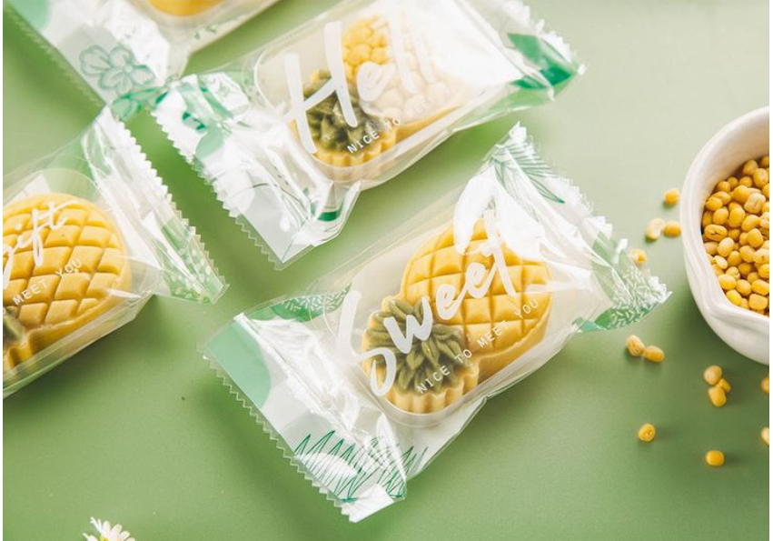 🇸🇬 30 / 100pcs heat sealer bag cookie bag pineapple tart tray wrapper packaging bags heat sealed type sweet confessions