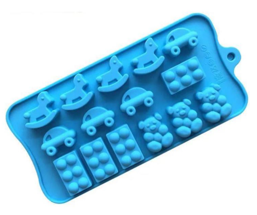 Rocking horse animal farm chocolate silicone mould bear car lego cake jelly decorating mold