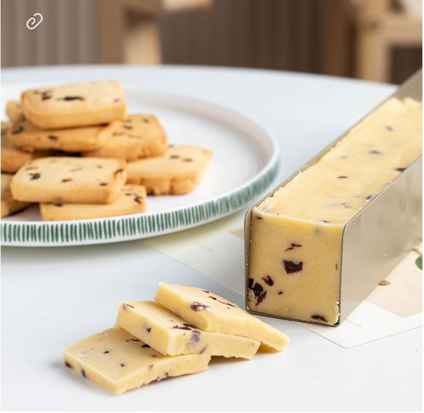 Icebox cookies mould checkerboard biscuit shaper tool square cookies shaping mold U shape metallic tray