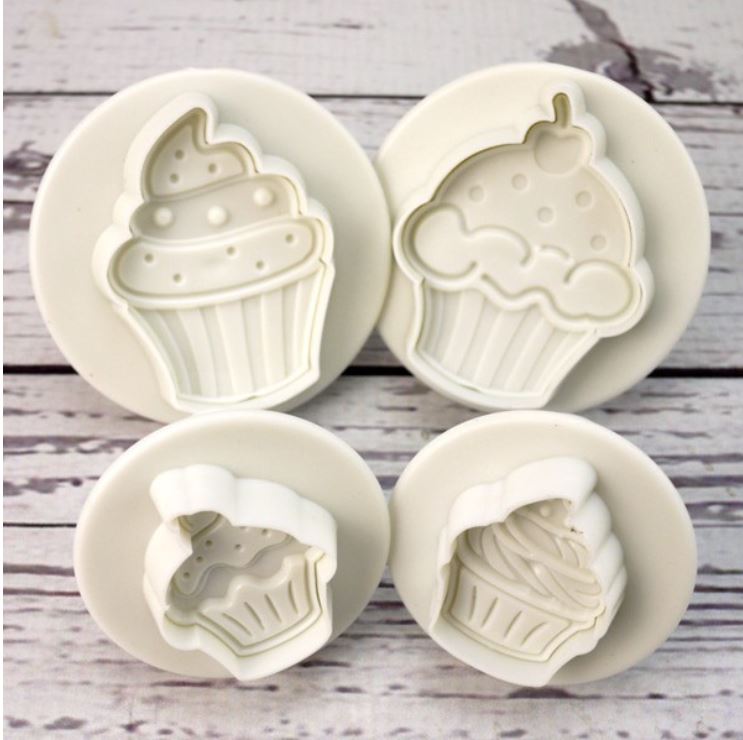 Cupcake cupcakes plunger cutter set mould cookie mold