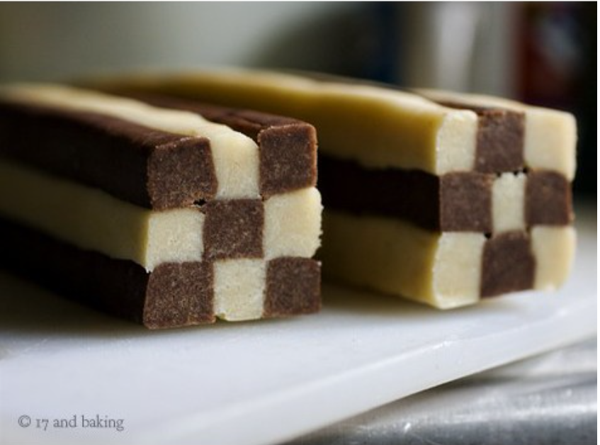 Icebox cookies mould checkerboard biscuit shaper tool square cookies shaping mold U shape metallic tray