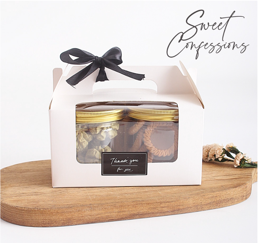 š„Cookie jar biscuit tin round food storage plastic container transparent grain nut storage cookies bottle can