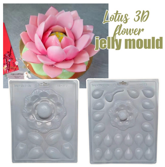 3D lotus jelly mould 莲花模 floral chinese new year agar agar mold