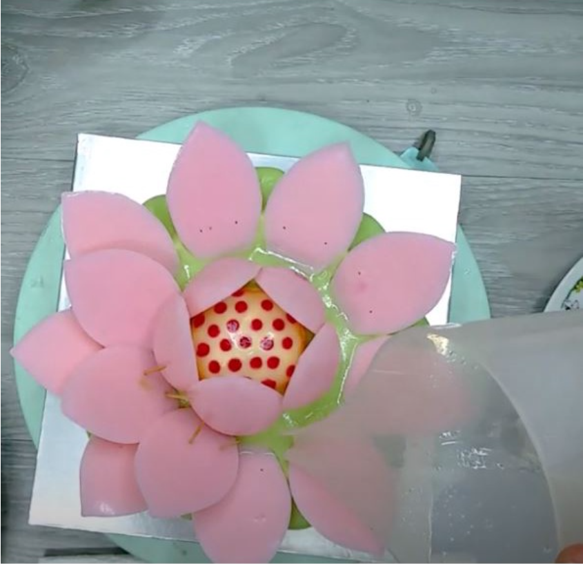 3D lotus jelly mould 莲花模 floral chinese new year agar agar mold