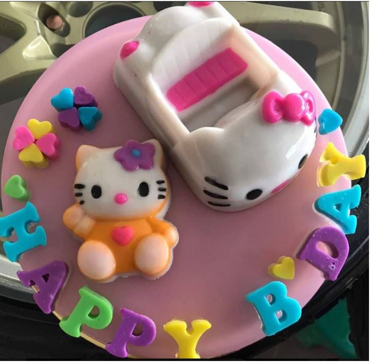 Hello kitty car jelly mould agar agar plastic mold