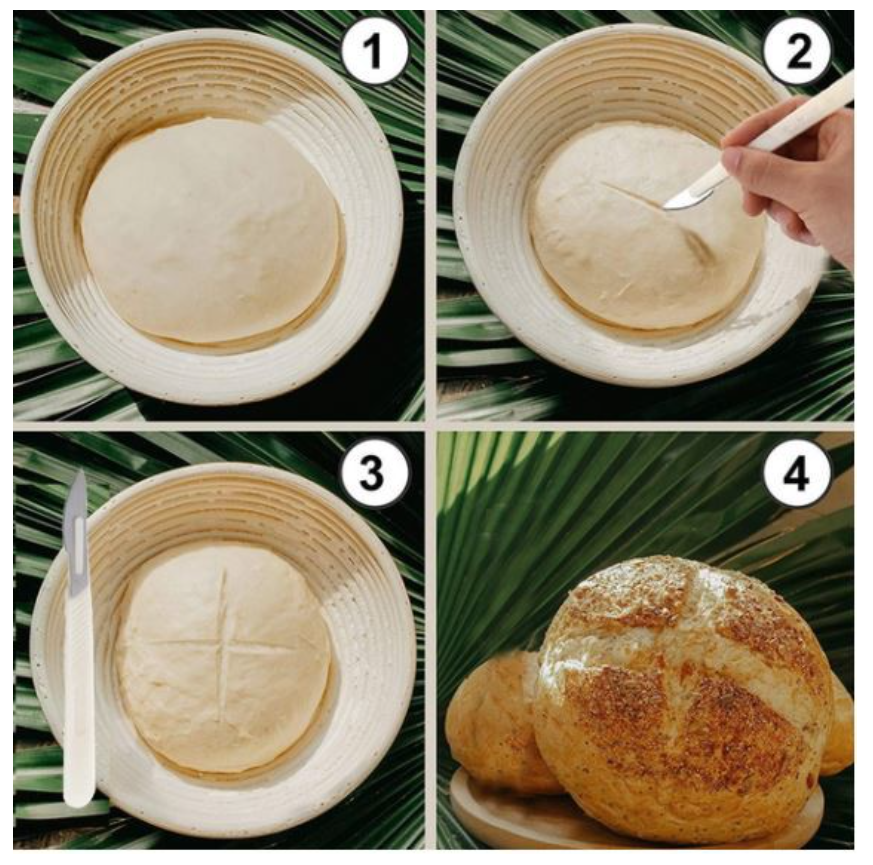 Bread scoring knife artisan loaf lame blade cake carving knife fondant shaping knife