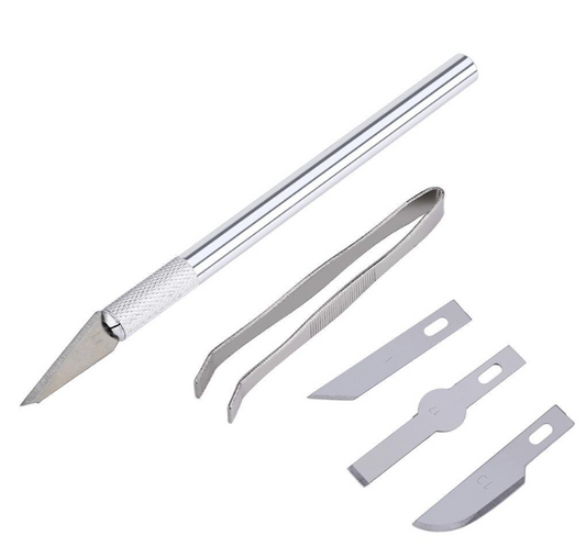 5pcs Fondant carving knife & tweezers cake decorating carving engraving knife exacto knife set