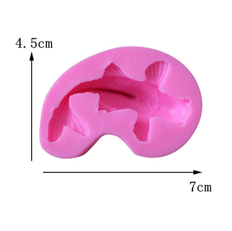 Koi fish mould carp auspicious fish 鲤鱼模 jelly mold chocolate mould