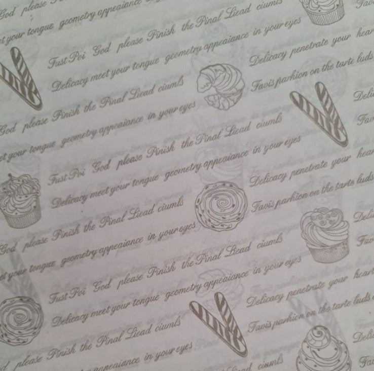 20 sheets greaseproof baking paper parchment sheets non-stick oil absorbent paper
