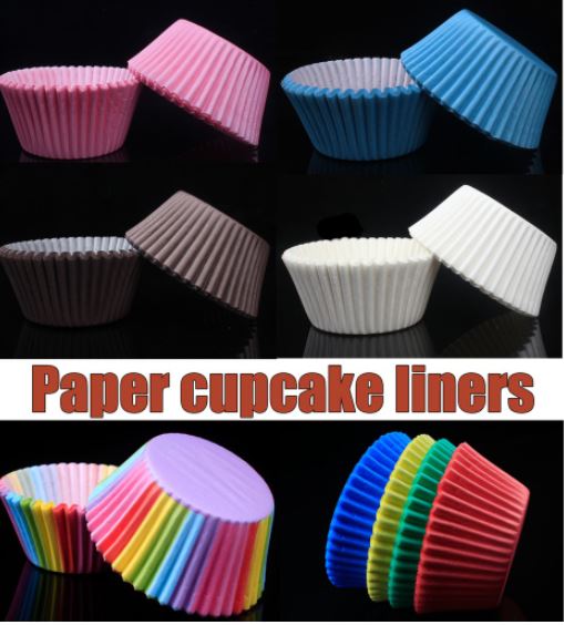 50 / 100pcs Paper cupcake liner - large greaseproof baking paper cups baking case liners