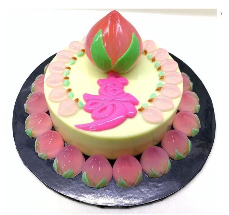Longevity jelly mould words greetings agar agar mold - 寿 福如东海 寿比南山模 chinese words mould